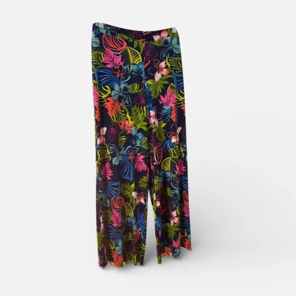EST. 1946 (cato)Tropical Floral Wide-Leg Pants size small